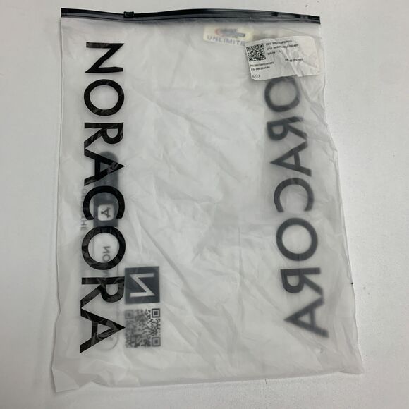 Noracora Top Womens L White Heart Cutout Cold Shoulder Zip V Neck Short Sleeves - Picture 10 of 14